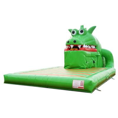 China Commercial Giant Crocodile Inflatable Vivid Slide Children Commercial Alligator Jumping Castle Caiman Bounce House Bouncy Slide For Sale for sale