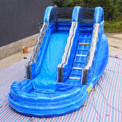 China Wholesale cheap price commercial blue inflatable small waterslide kids inflatable water slide for sale for sale