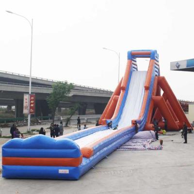 China Large 45m long giant inflatable waterslide commercial huge hippo outdoor commercial waterslide for adult for sale