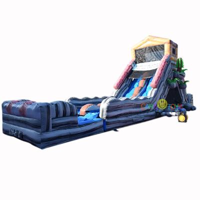 China Commercial cheap inflatable log jammer kids water slide with swimming pool waterslide for sale for sale