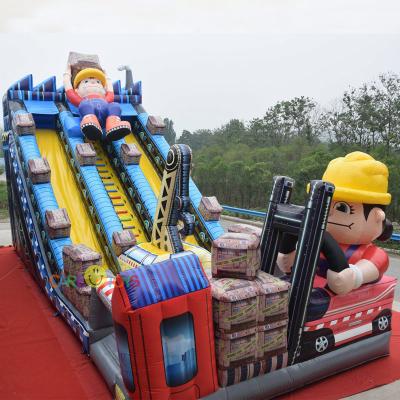 China Factory Commercial Huge Outdoor Commercial Builder Inflatable Slide Jumping Castle Slide Amusement Park Bouncy Rides For Sale for sale