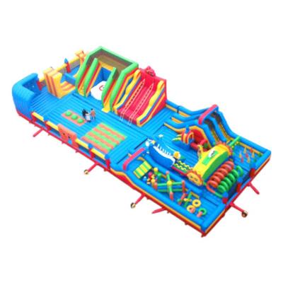 China 28*12m or 28*12m commercial playground children amusement world cheap giant inflatable amusement park equipment for sale for sale