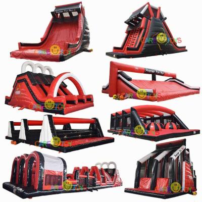 China Giant Commercial Outdoor Insane Race 5k Inflatable Obstacle Course For Adult And Kids for sale