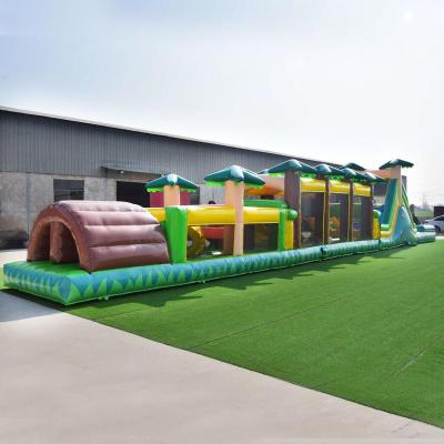 China Forest Commercial Cross Jungle Inflatable Obstacle For Kids Commercial Inflatable Assault Obstacle Course For Sale for sale