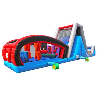 China 45ft long commercial ninja challenge inflatable obstacle course for sale for sale