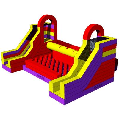 China Commercial inflatable battle zone beam gladiator jousting game for sale