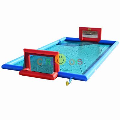 China Mini Commercial Inflatable Soap Soccer Court Water Inflatable Soccer Field Play Football Area For Sale for sale