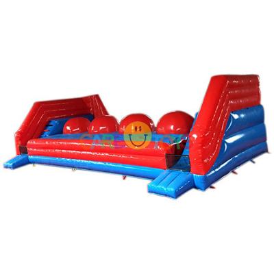 China Commercial Big Red Bounce Ball Big Inflatable Baller Eliminate Challenge Game For Sale for sale