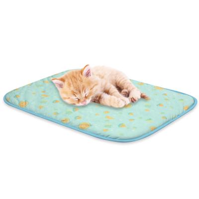 China Pet Cooling Cooling Mat Small Size Fabric Ice Silk for Cooling Blanket Beds and More Dogs Cats Portable Washable Pet Car Seats in Summer for sale