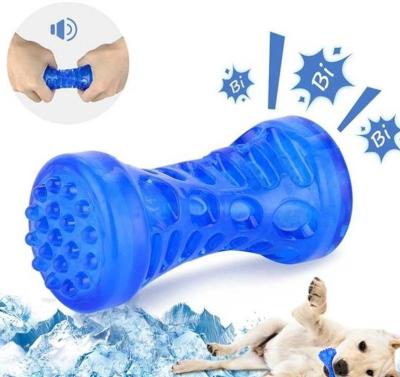 China Soft Pet Cooling Toy Non Toxic Freeable Chew BoneTeeth Chewing Cleaning Toy For Dogs Puppies for sale