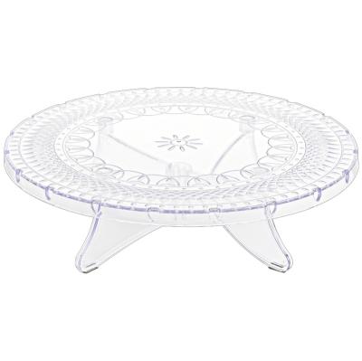 China Crystal Clear Cake Stand Round 12