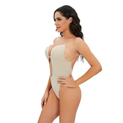 China Best Antibacterial Selling Sexy-Body-Shaper Body Shapers Highly Slimmer Sexy Clear Strap Full Belly Control Panties Seamless Women's Jumpsuit for sale