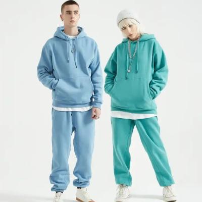 China Wholesale Custom Anti-Shrink Two Piece Set Custom Fleece Oversized Hoodies&Sweatshirt Mens Tracksuit Set Tracksuits for sale