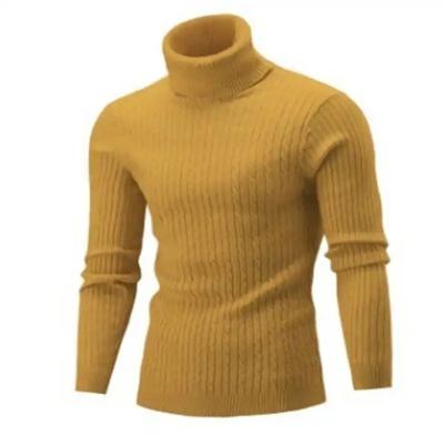 China XH Autumn Winter Slim Fit Casual Sweater Men's Turtle Neck Sweater Pullovers Anti-Shrinkage Roll Neck Knitted Sweater Warm for sale