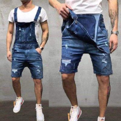 China Overall 2024 Viable Mens Jeans Mens Factory Shorts Overalls Pants Casual Skinny Denim Shorts Blue for sale