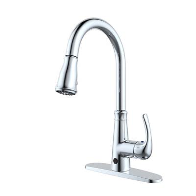 China Lead Free Material Sense Faucets UPC Sensor Kitchen Faucet Pull Down for sale