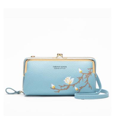 China Durable Business Style Ladies Purses With Strap Leather Cross - Body Cell Phone Bags for sale