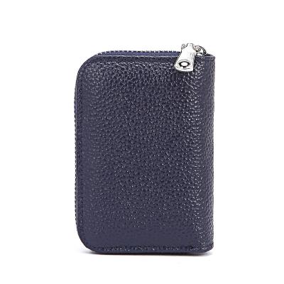 China Genuine Leather Anti-theft Wallet RFID Identification Wallet Clip Custom Made Men And Women Short Casual Wallet for sale