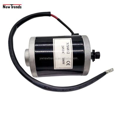 China Samll Eelectric Motorcycle 120W 12V 24V 36V MY6812 High Speed ​​Small Flat Brushed DC Motor For Balance Car Kids Mini Car E-scooter for sale