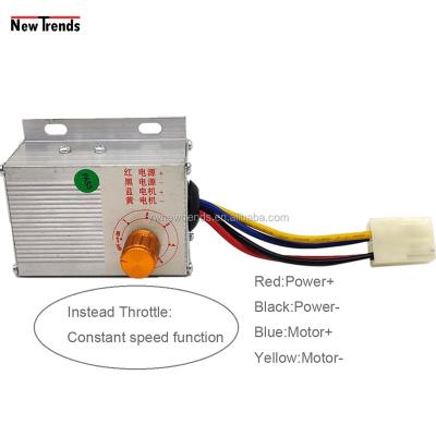 China Brush DC Motor 250W 12V Brushed DC Motor Controller with Constant Speed ​​Knob for Industrial Farm Machinery and Amusement Equipment for sale