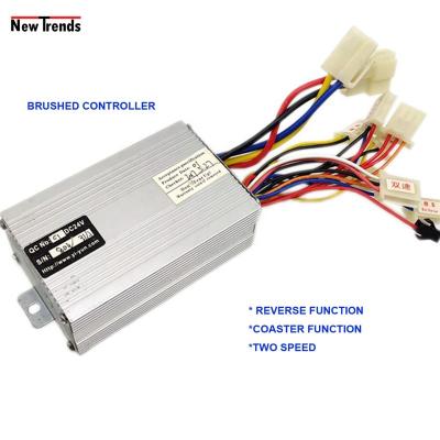 China Brush DC Motor Universal 500W 24V Brushed DC Motor Controller With Reverse Coaster Function For Electric Bicycle /Scooter/ Motorcycle for sale