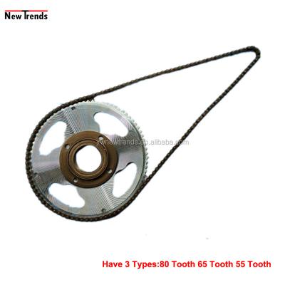 China EBike Electric Motor MY1016 MY1020 25H Freewheel and Sprocket Chainwheel Chain Set 25H Electric Scooter ATV Kart Gear Accessories for sale