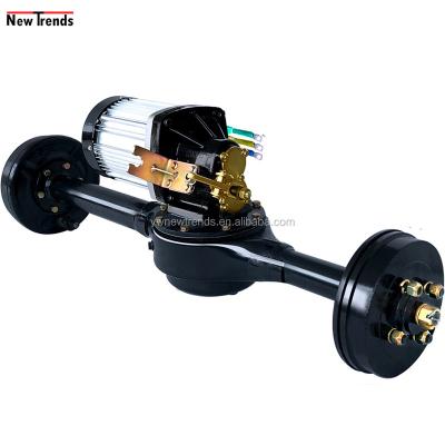 China 1.5 KW 60V 72V Electric Car Drum Brake Drip Proof Rear Axle With Brushless Differential Motor for sale