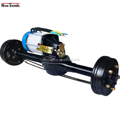 China 1.5 KW 60V 72V Drip Proof Electric Cars Oil Brake Motor Brushless Differential Rear Axle Assembly for sale