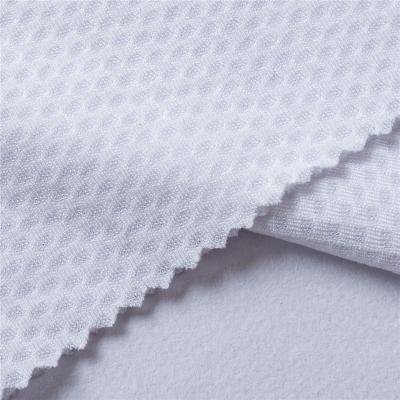 China Double Faced No Stretch 100 Polyester Interlock Jacquard Mesh Fabric For T Shirt for sale