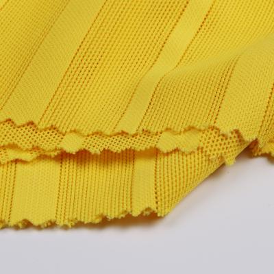 China Beautiful Stretch FABRIC Wide Narrow Separation Underwear Stripe Mesh Lycra for sale