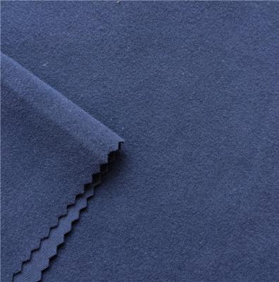 China Thick Woolen Stretch Fabric With Interlock Nap Soft Plush Cloth Stretch Fabrics for sale