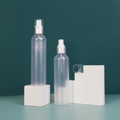 China 250ml Matte Cosmetic ACP Clear Plastic Mist Spray Bottle PET for sale