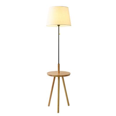 China Simple Living Room Vertical Sofa Modern Nordic Log Floor Lamp Bedroom Log Floor Lamp Study Decoration for sale