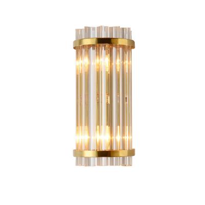 China Minghao Modern LED Lamps Lights for TV and Background Wall Corridor Bedroom Bedside Lamp Indoor Modern Luxury Crystal Wall Lamp for sale