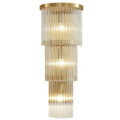 China Minghao modern lamps are used for bedroom bedside decorative light luxury crystal wall lamps for living room background wall lamps for sale