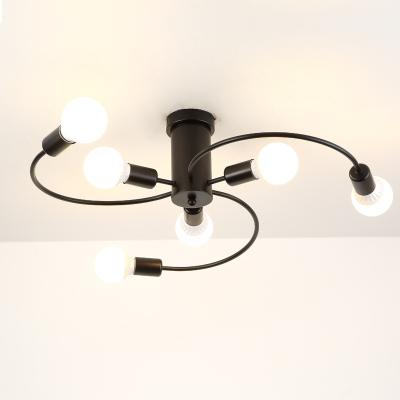 China Surface Mounted Art Decorative Simple Lights Creative Home Modern Living Room LED Ceiling Lights for sale