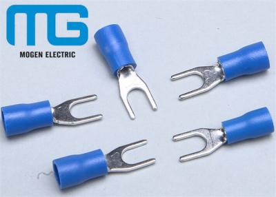 China SV 1.25-4 Copper Spade Terminal Connectors Fork Shaped Cable End Terminals for sale