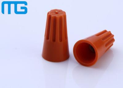 China OEM Screw On Wire Connector , Sprial SP3 Orange Closed End Insulated Wire Connectors for sale