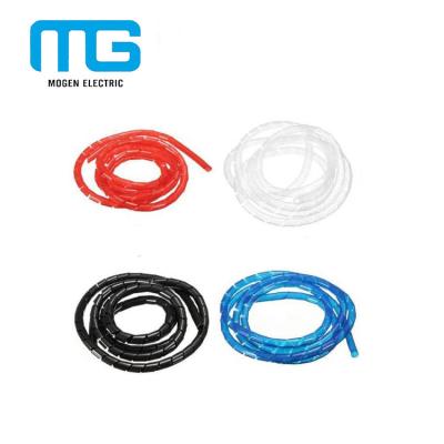 China Isolierungs-Kabel-Zusatz-Rollenversieht flexible Nylon-Spiralen-Draht-Verpackung Hochspannung 10 Meter mit einem Band zu verkaufen