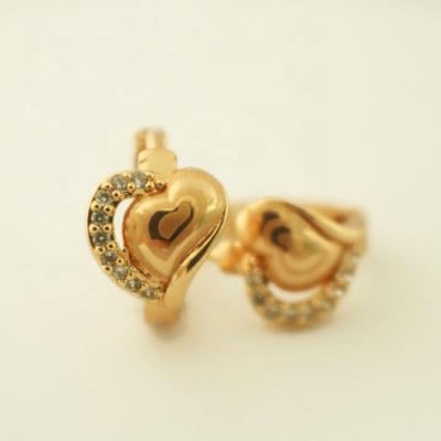 China Factory Supply Hot TRENDY Women Gold Jewelry Zircon Studs Earrings for sale