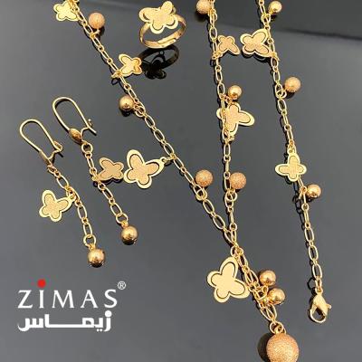 China Wholesale CLASSIC 2021 African Style Fashion 18K&24k Gold Plated Jewelry Sets Customized 24k Gold Filled Jewelry For Women for sale