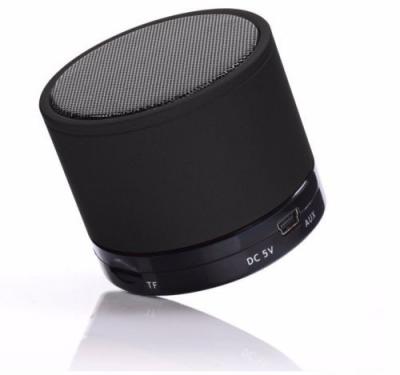 China Black Metal Rechargeable Bluetooth Speaker Small With Microphone for sale