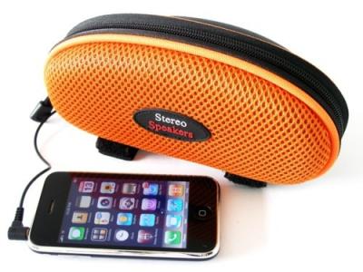 China Outdoor Compact Bluetooth Bike Speaker Bag Stereo 3.5mm Audio Input for sale