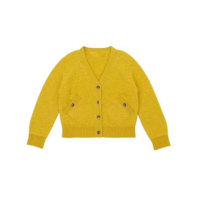 China Anti-pilling same style new arrival boys and girls v-neck cardigan sweater for sale