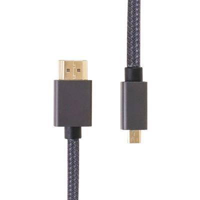 China High Quality HDTV Customized Ultra Certified Aluminum Alloy Micro HDMI Cable 1m 2m 4K 60Hz HDMI To HDMI Cable for sale