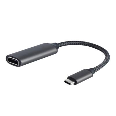 China 2021 Hot Sale 4k@60hz Ultra High Speed ​​Camera Braided High Quality Type-C 1m USB Male To HDMI Female Cable For Laptop Computer for sale