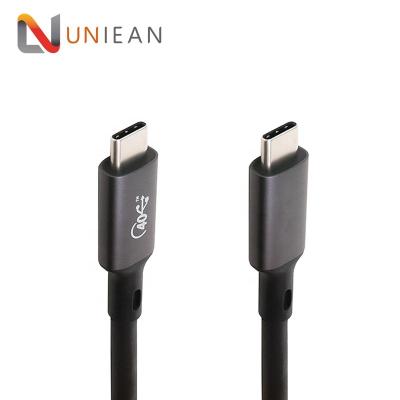 China Up To 40Gbps Transfers Braided Aluminum Type C Cable 40Gbps Palladium 100W Fast Charging Speed ​​Usb 4.0 Cable for sale