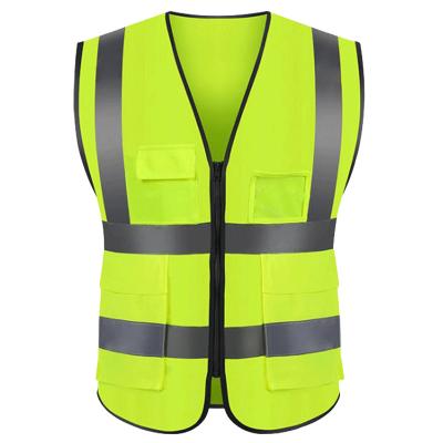 China Wholesale High Visibility Work Wear Safety Roadway Safety Construction Reflective Vest With Logo for sale