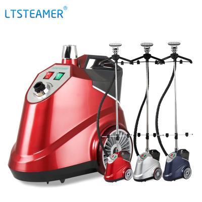 China Outdoor Red High Pressure Vertical Steamer Garment Steamer For Clothes Laundry Appliances Garment Steamer Clothing Ironing Press for sale