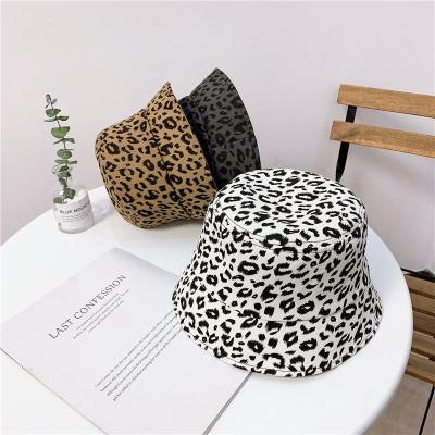 China Fashion \ Wholesale Cheap Comfortable \ Durable Price Leopard Print Fashion Bucket Hat Fisherman Hat Cotton Bucket Hat for sale